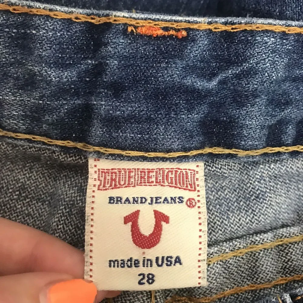 True Religion 100% Cotton Boot Cut Jeans - Picture 4 of 8